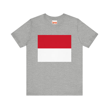 Monaco Flag on T-shirt