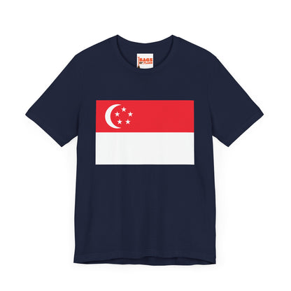 Singapore Flag on T-shirt