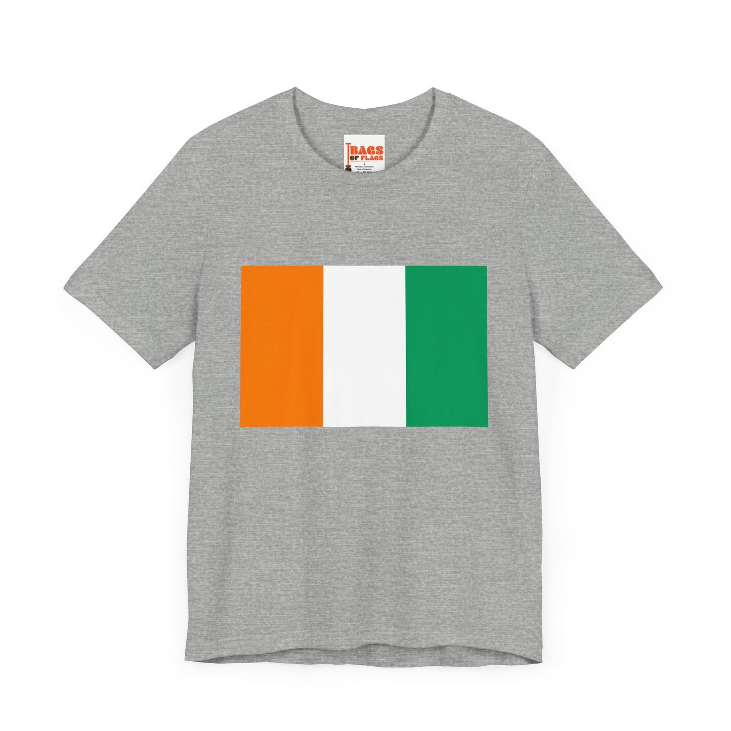 Cote d'Ivoire Flag on T-shirt