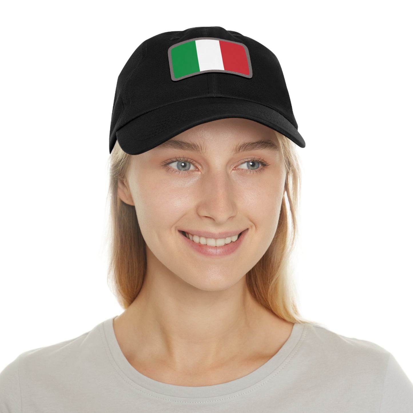 Italy Leather Patch Hat