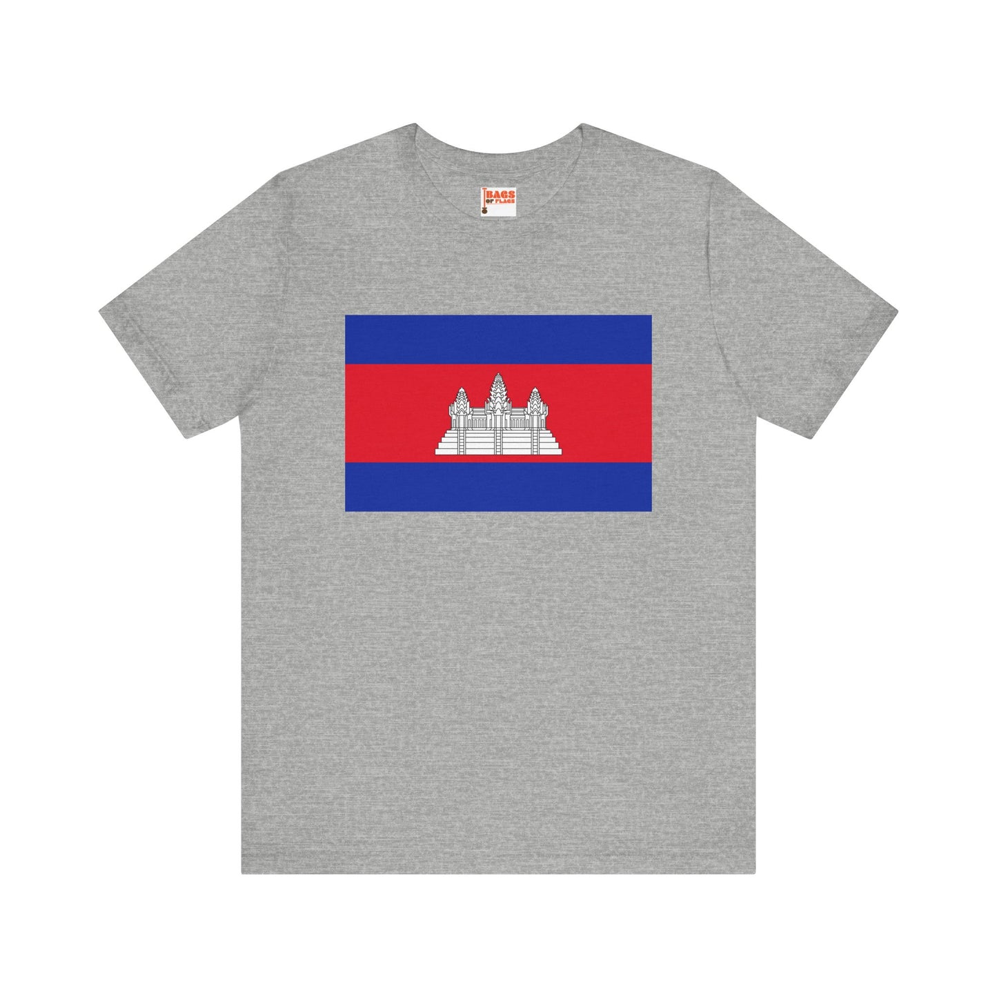 Cambodia Flag on T-shirt