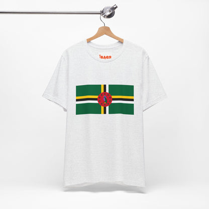 Dominica Flag on T-shirt