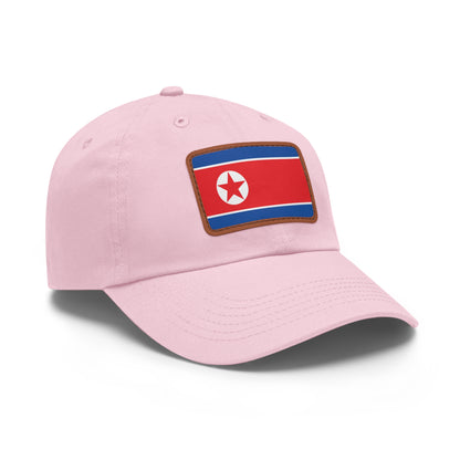 North Korea Leather Patch Hat
