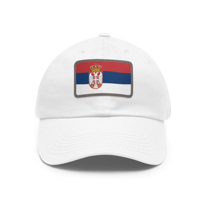 Serbia Leather Patch Hat
