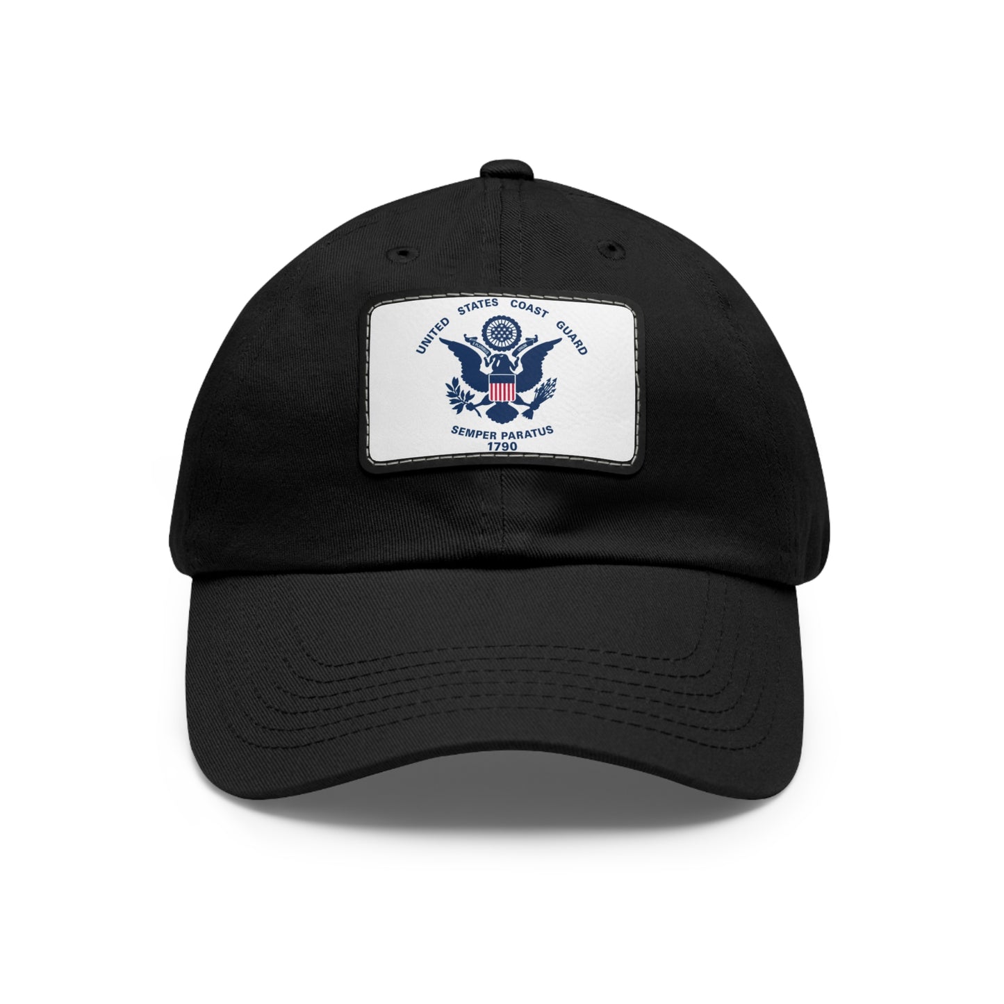 US Coast Guard Leather Patch Hat