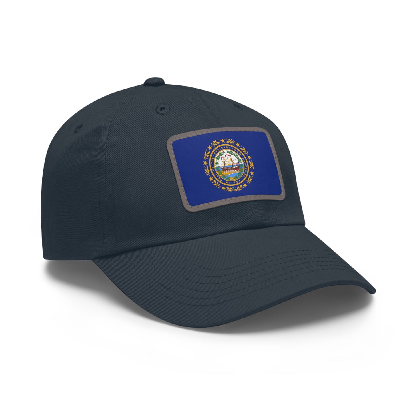 New Hampshire Leather Patch Hat