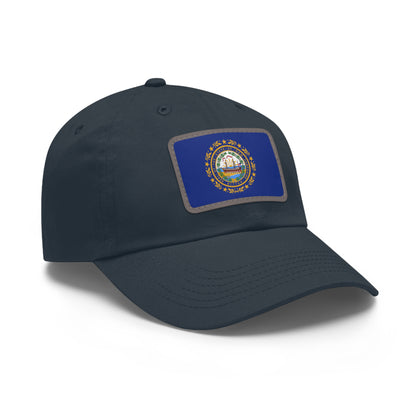 New Hampshire Leather Patch Hat