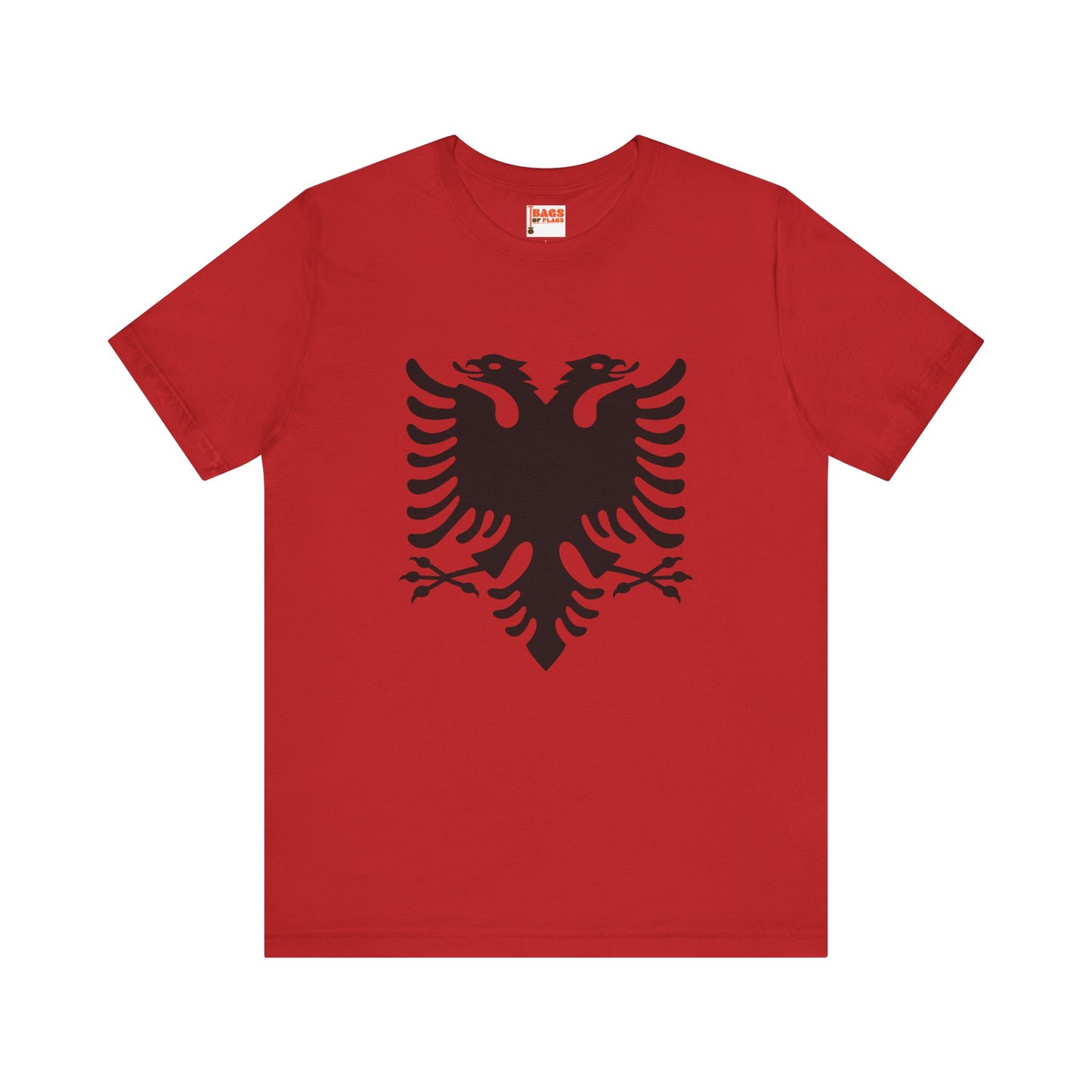 Albanian Flag T-Shirt: Inspired by the Current Flag of Albania (1992-Current)