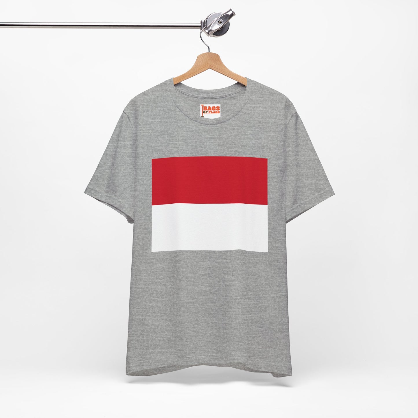 Monaco Flag on T-shirt