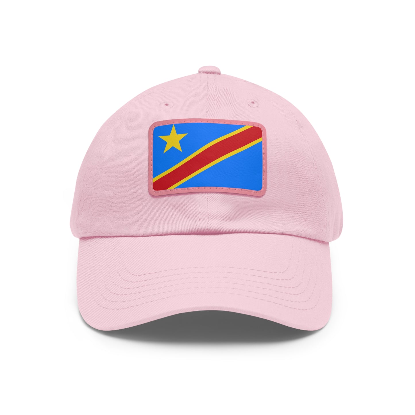 Democratic Republic of the Congo Leather Patch Hat