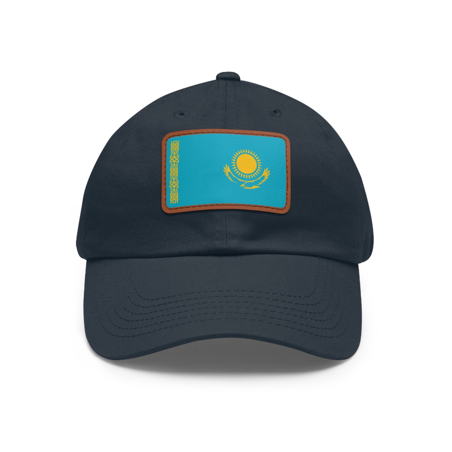 Kazakhstan Leather Patch Hat