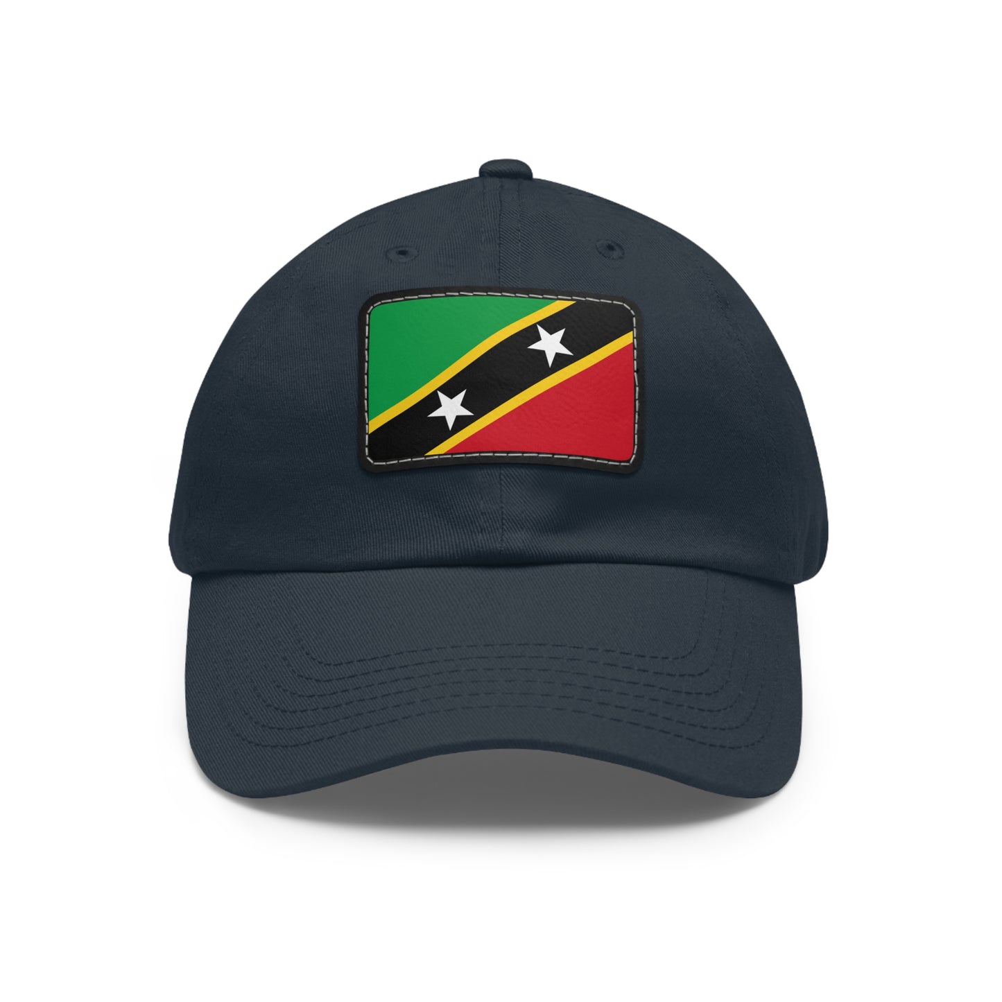 Saint Kitts and Nevis Leather Patch Hat