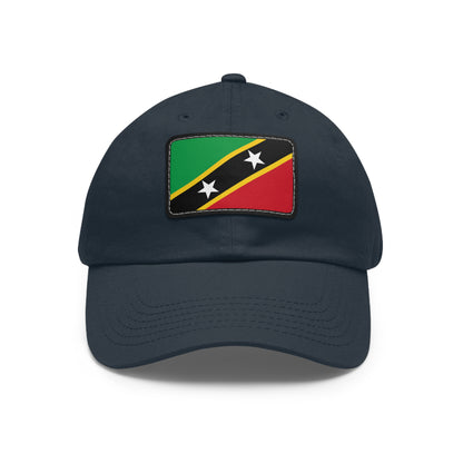 Saint Kitts and Nevis Leather Patch Hat