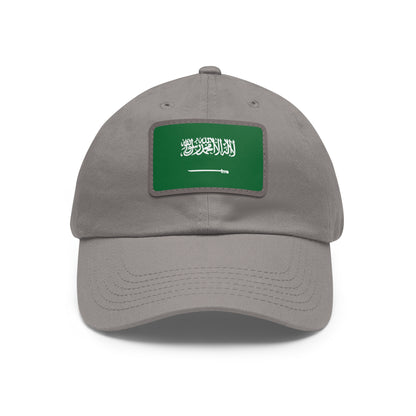 Saudi Arabia Leather Patch Hat