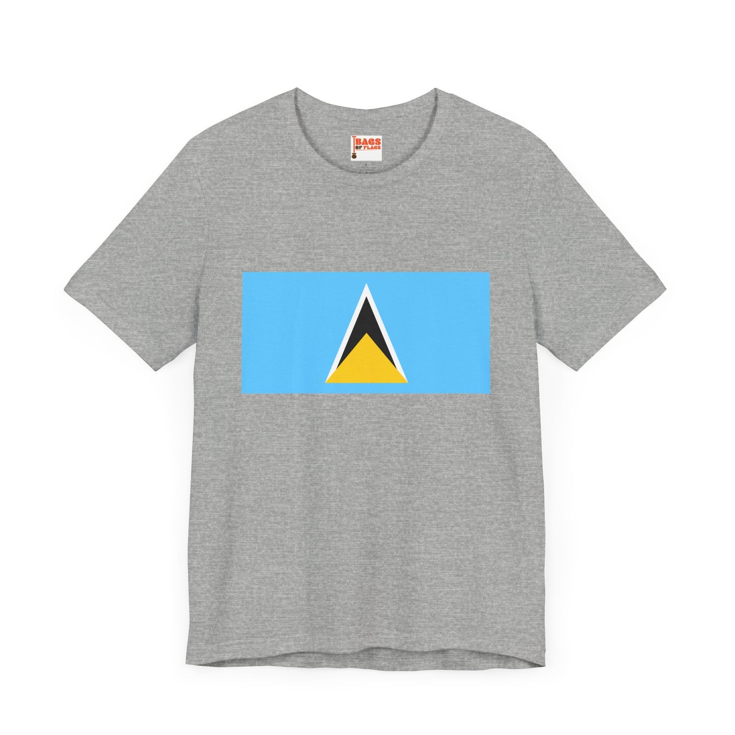 Saint Lucia Flag on T-shirt