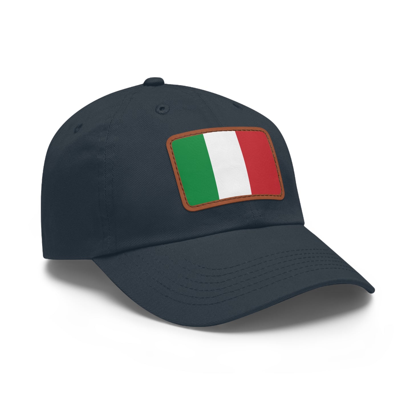 Italy Leather Patch Hat
