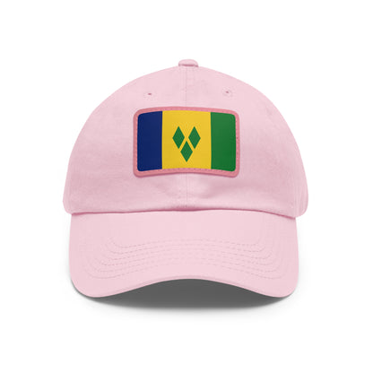 Saint Vincent and the Grenadines Leather Patch Hat
