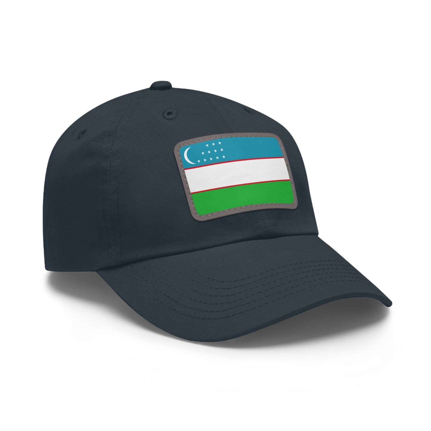 Uzbekistan Leather Patch Hat