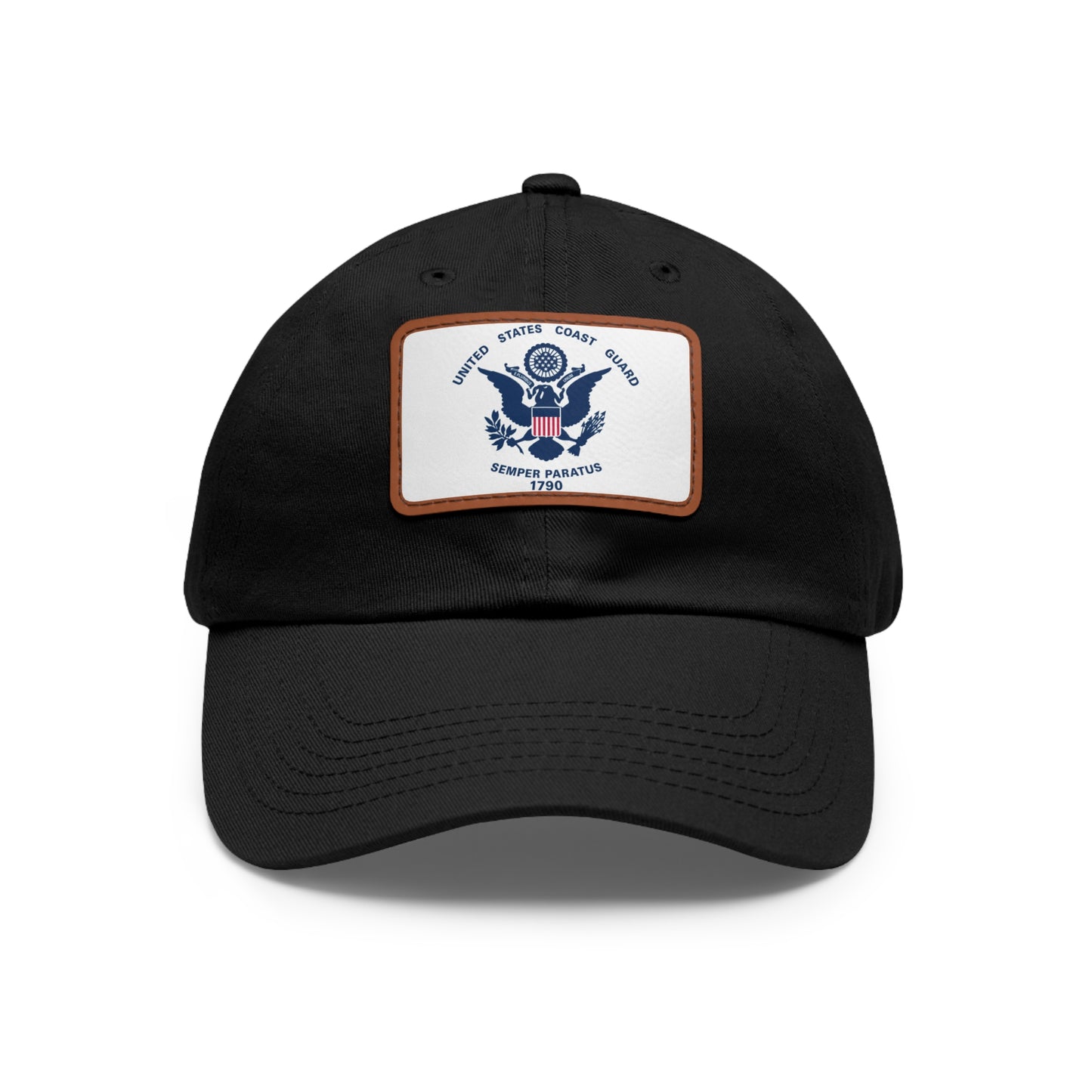 US Coast Guard Leather Patch Hat