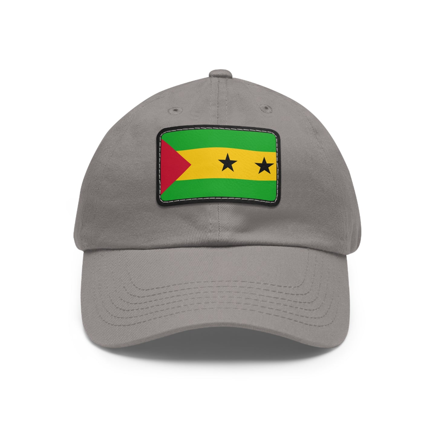 Sao Tome and Principe Leather Patch Hat