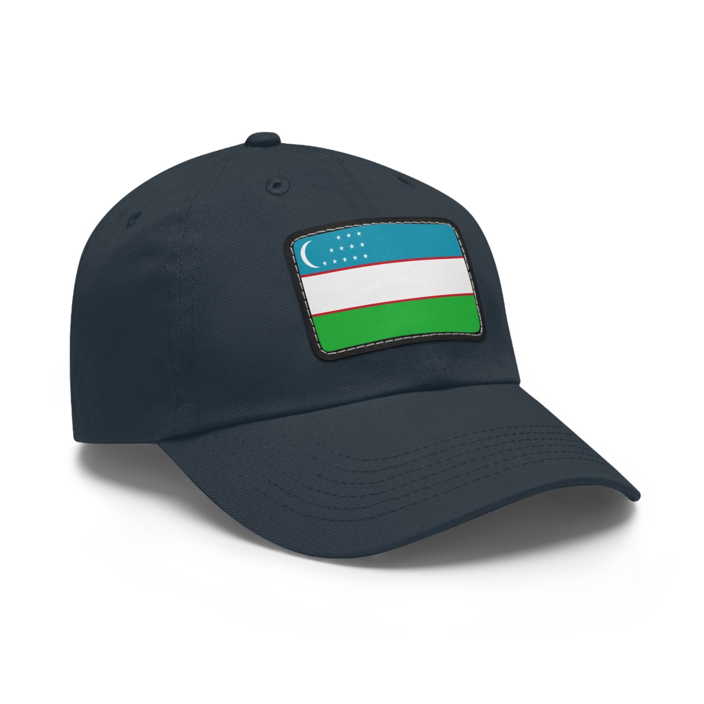 Uzbekistan Leather Patch Hat