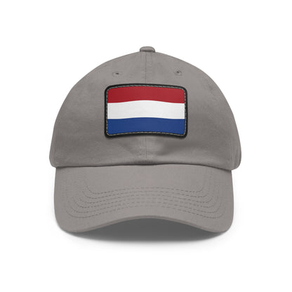 Netherlands Leather Patch Hat