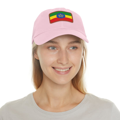 Ethiopia Leather Patch Hat