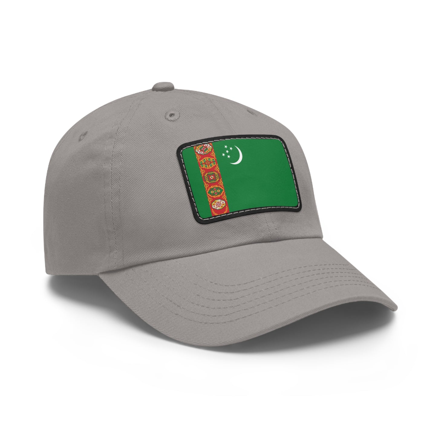 Turkmenistan Leather Patch Hat