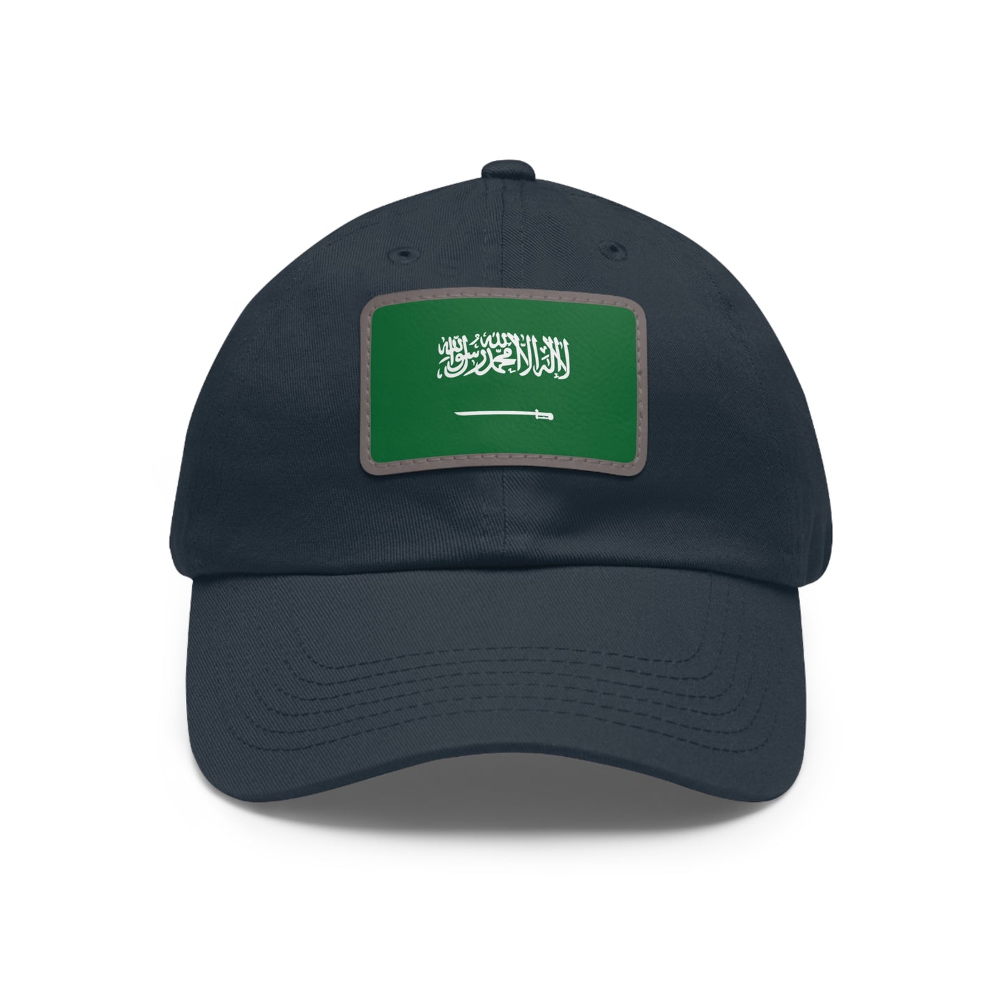 Saudi Arabia Leather Patch Hat