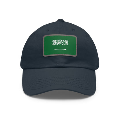 Saudi Arabia Leather Patch Hat