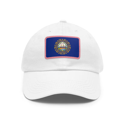New Hampshire Leather Patch Hat