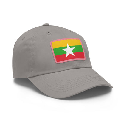 Myanmar Leather Patch Hat