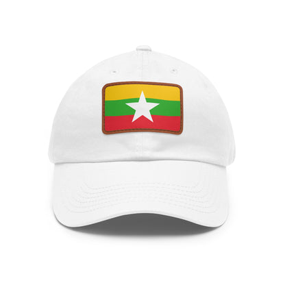 Myanmar Leather Patch Hat