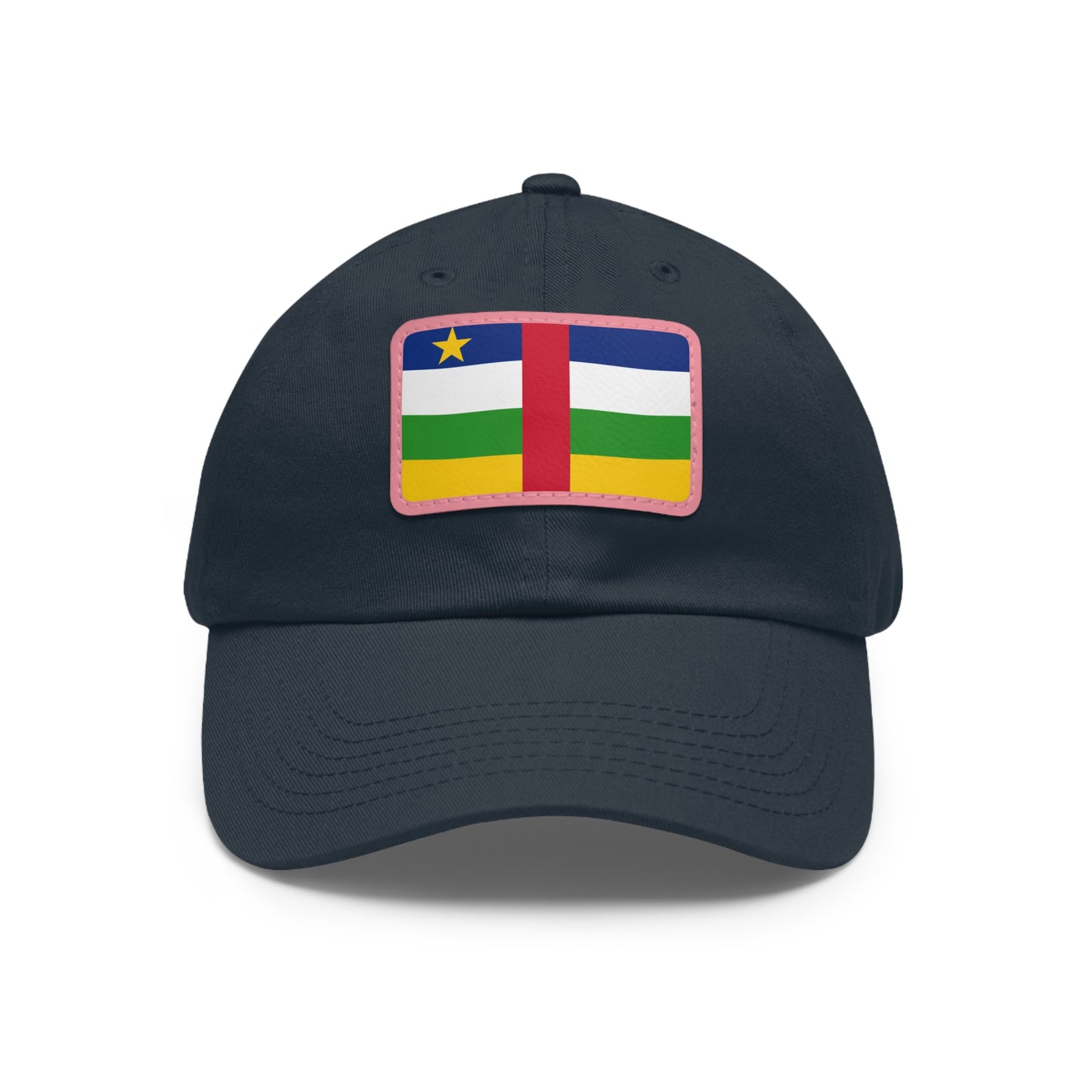 Central African Republic Leather Patch Hat
