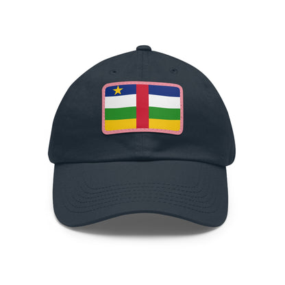Central African Republic Leather Patch Hat