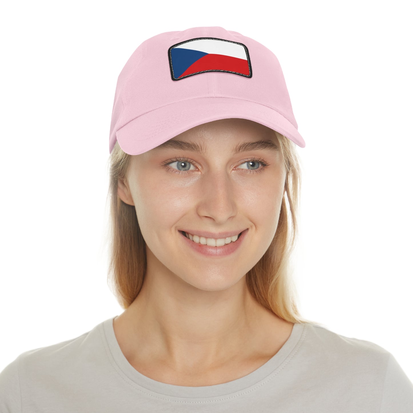 Czech Republic Leather Patch Hat