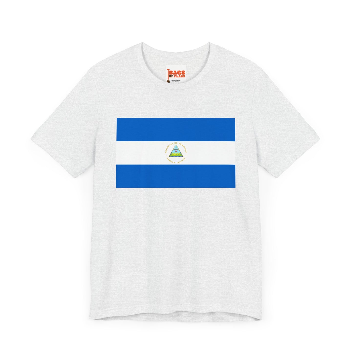 Nicaragua Flag on T-shirt