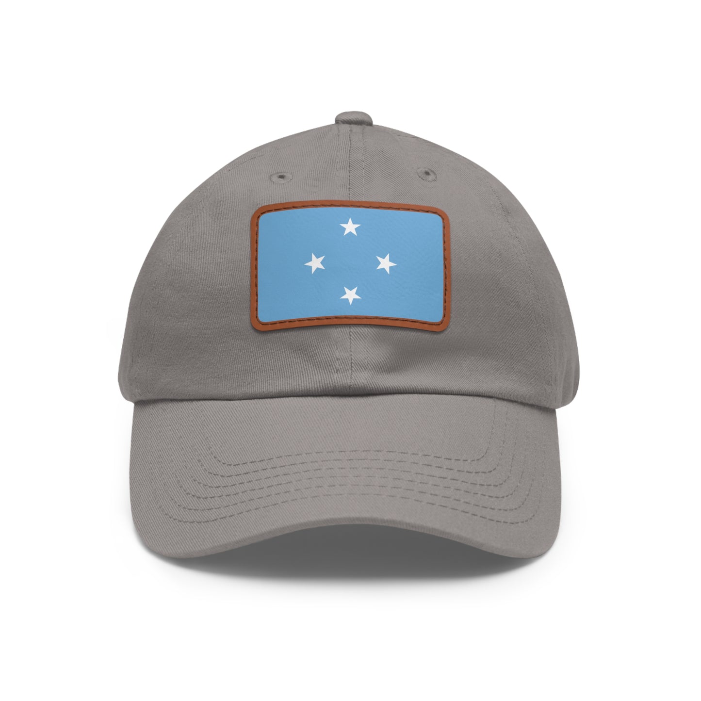 Federated States of Micronesia Leather Patch Hat