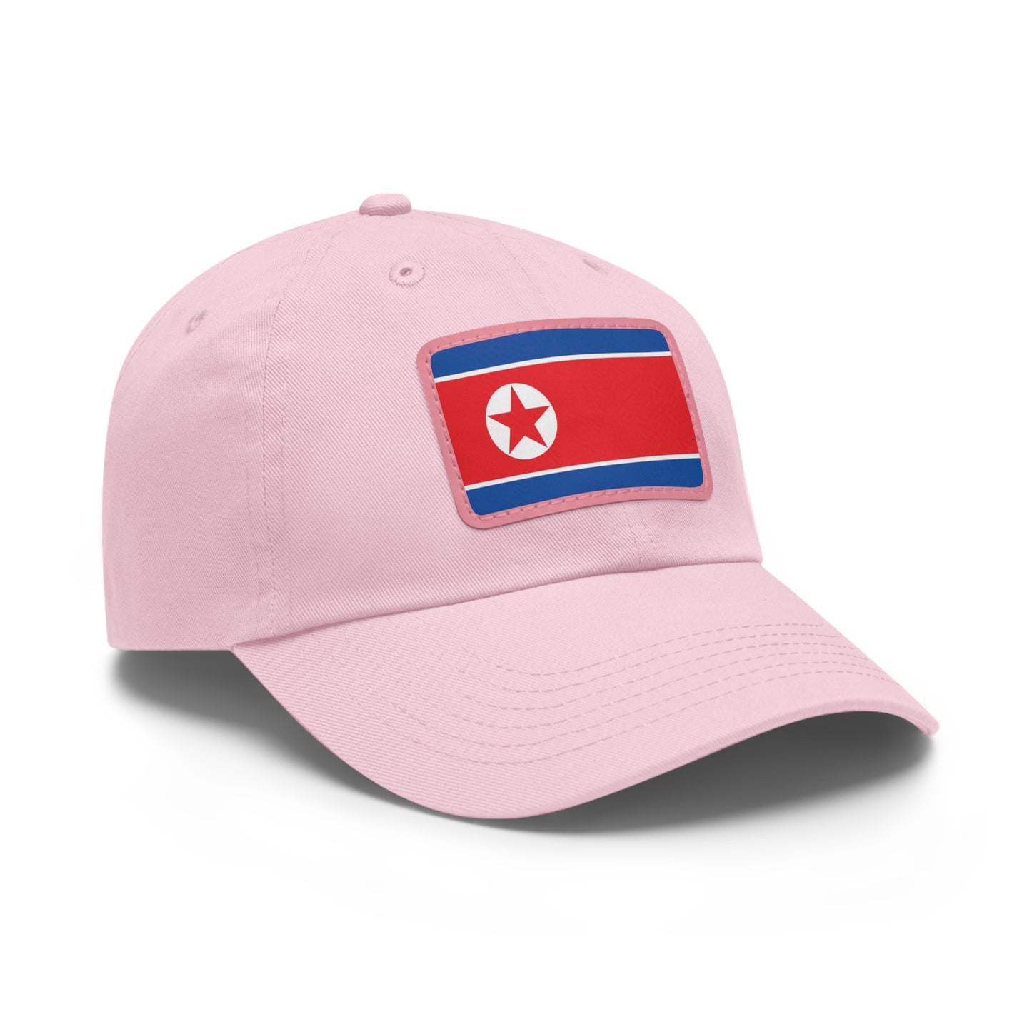North Korea Leather Patch Hat