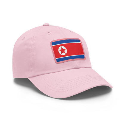 North Korea Leather Patch Hat