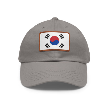 South Korea Leather Patch Hat