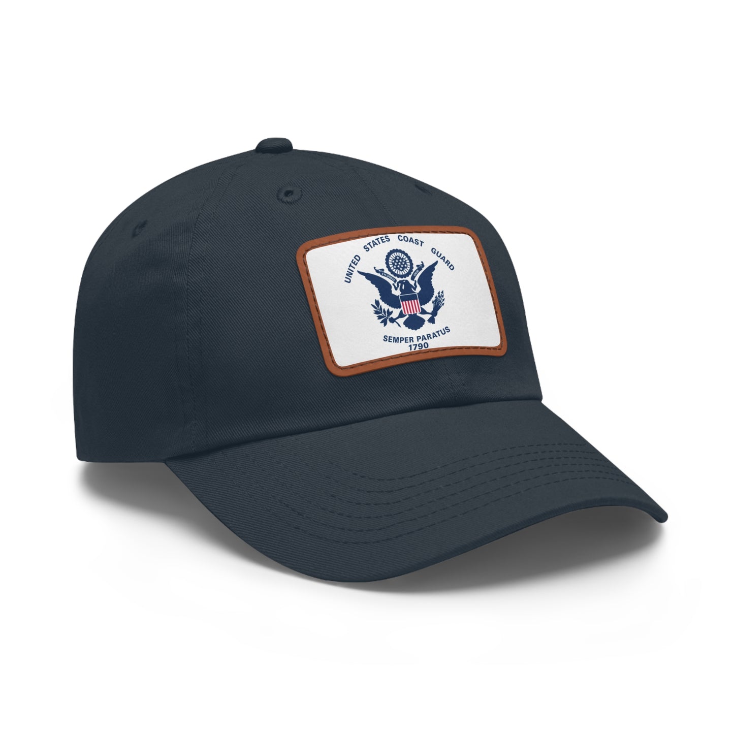 US Coast Guard Leather Patch Hat