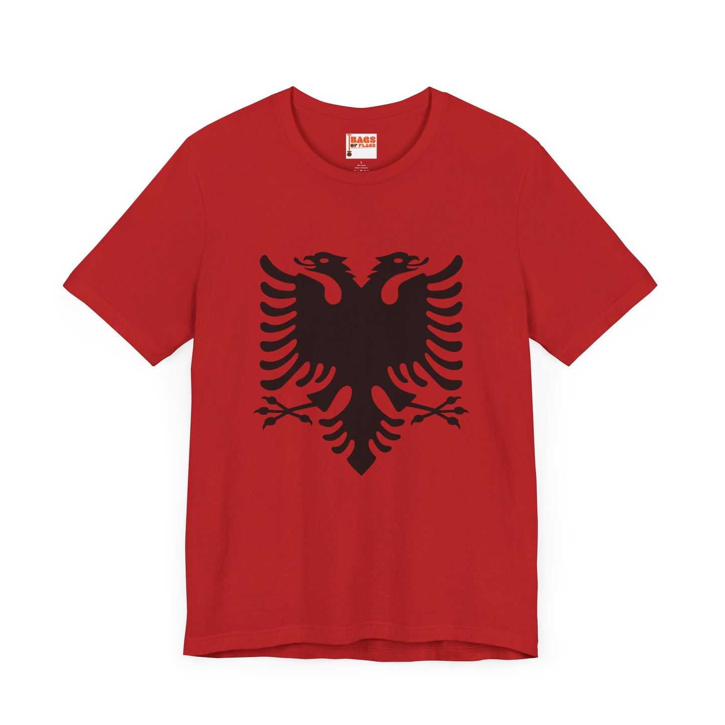 Albanian Flag T-Shirt: Inspired by the Current Flag of Albania (1992-Current)