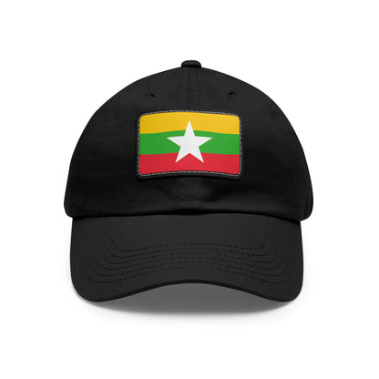 Myanmar Leather Patch Hat
