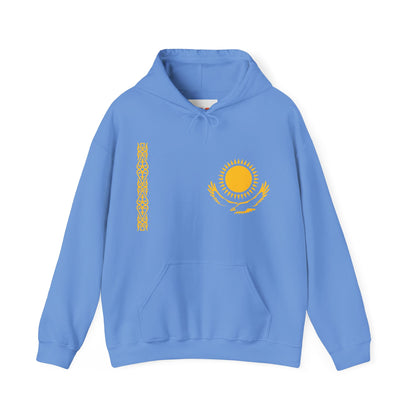 Kazakhstan Inspired Flag on Hoodie