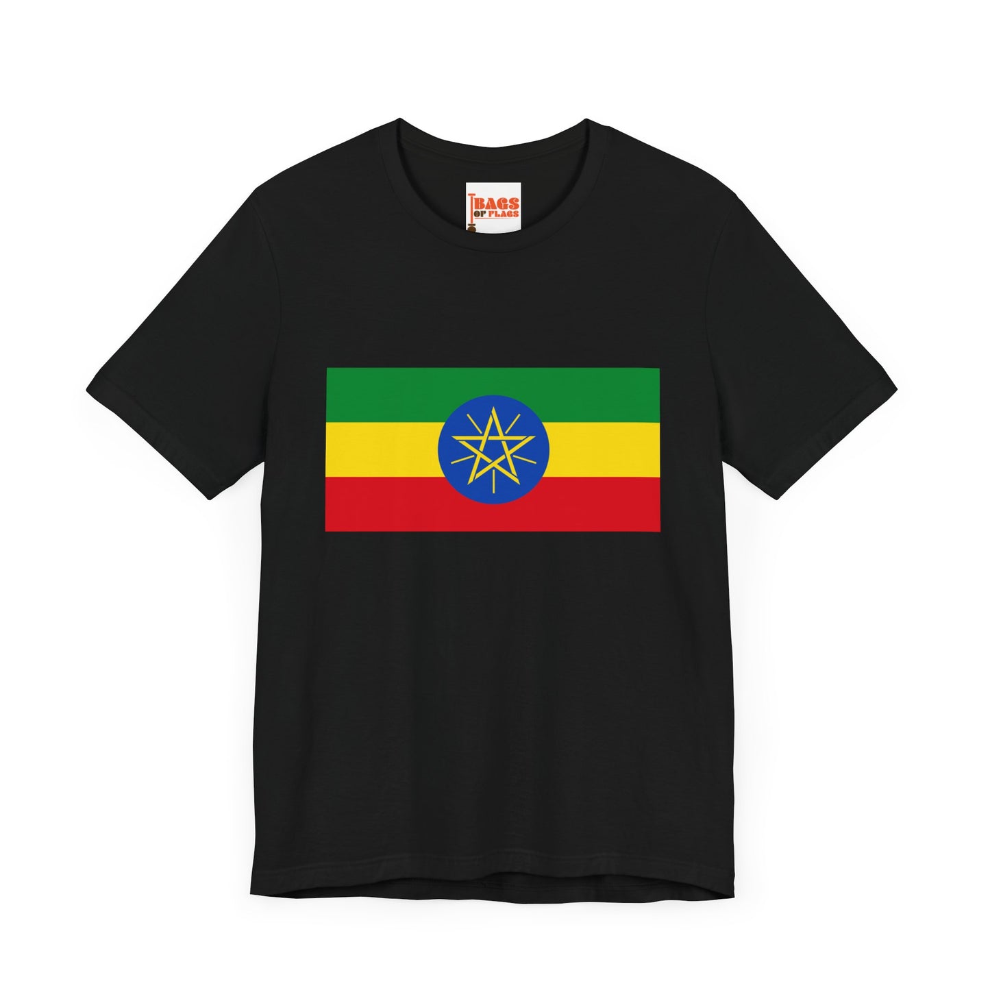 Ethiopia Flag on T-shirt