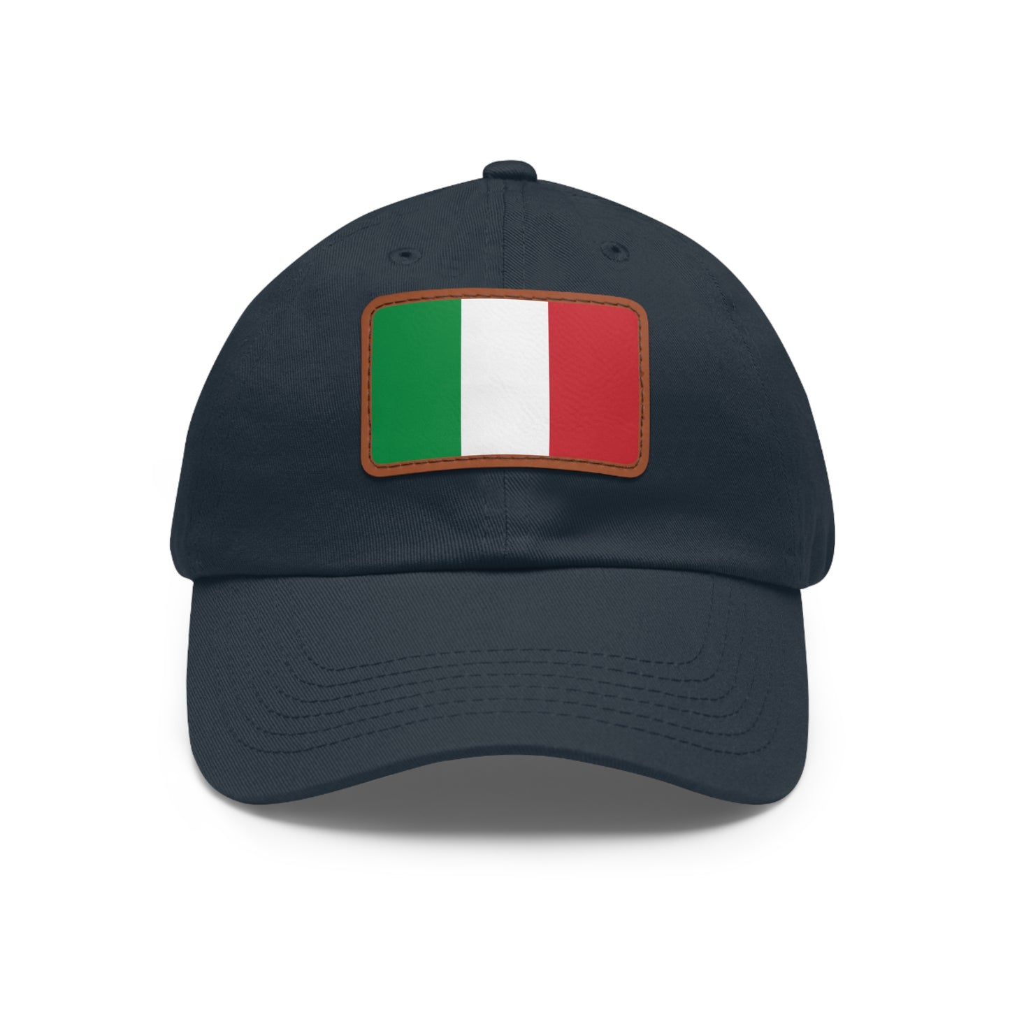 Italy Leather Patch Hat