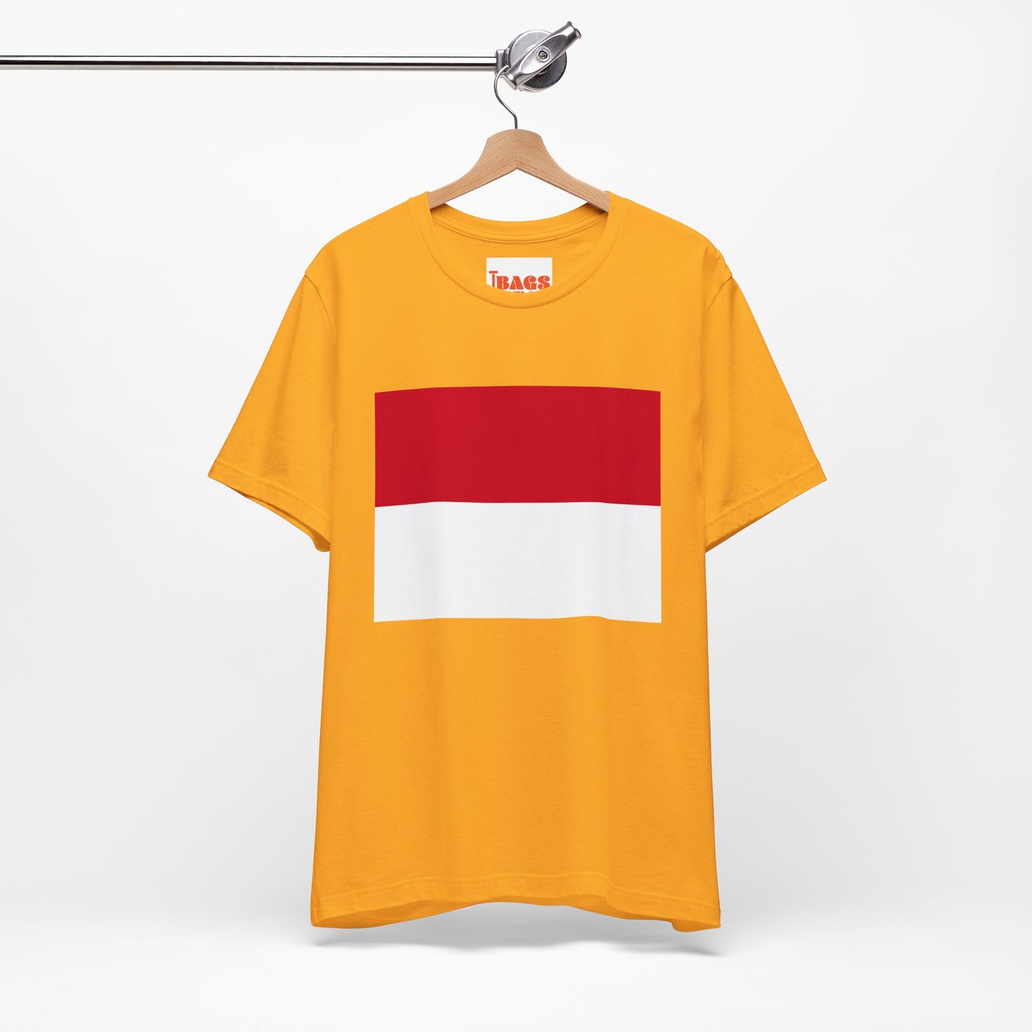 Monaco Flag on T-shirt