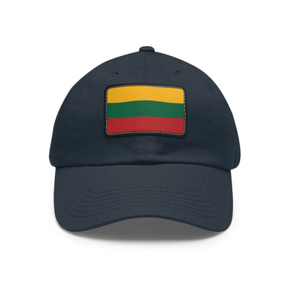 Lithuania Leather Patch Hat