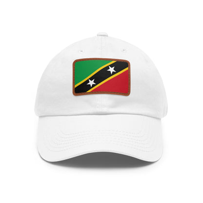 Saint Kitts and Nevis Leather Patch Hat